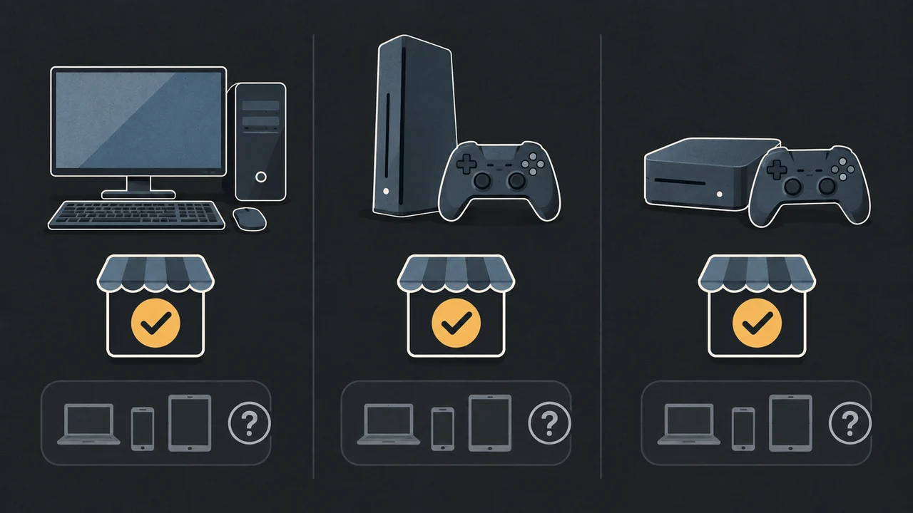 Editorial matrix of the three supported device groups
